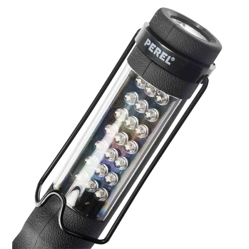 Lampe torche 21 LED +1w - Perel - 7,99€ Lampe torche 21 LED +1w