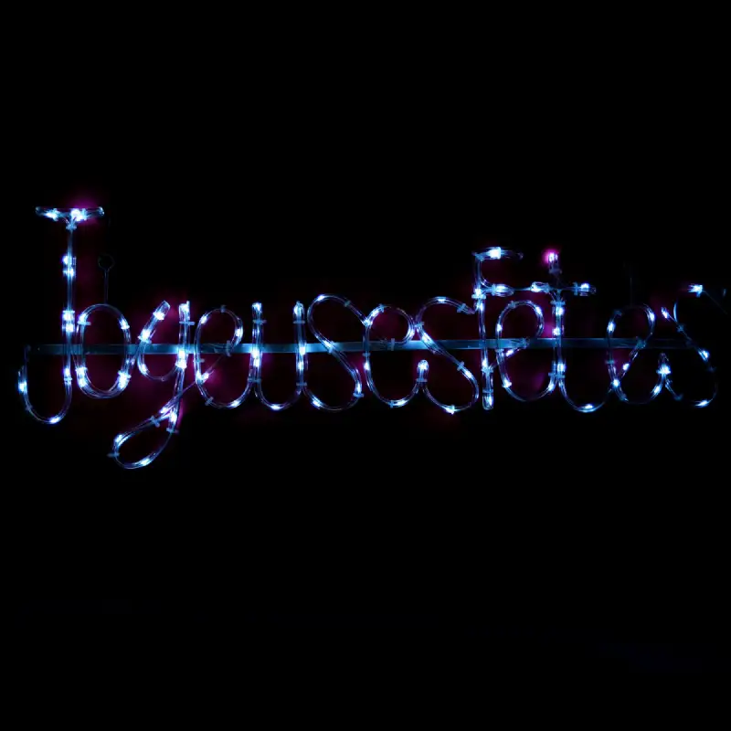 Joyeuses fêtes lumineuse 80led à pile