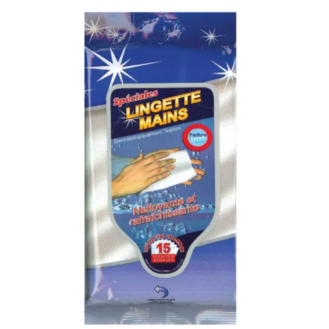 Lingettes Mains Peraline - Nettoyantes