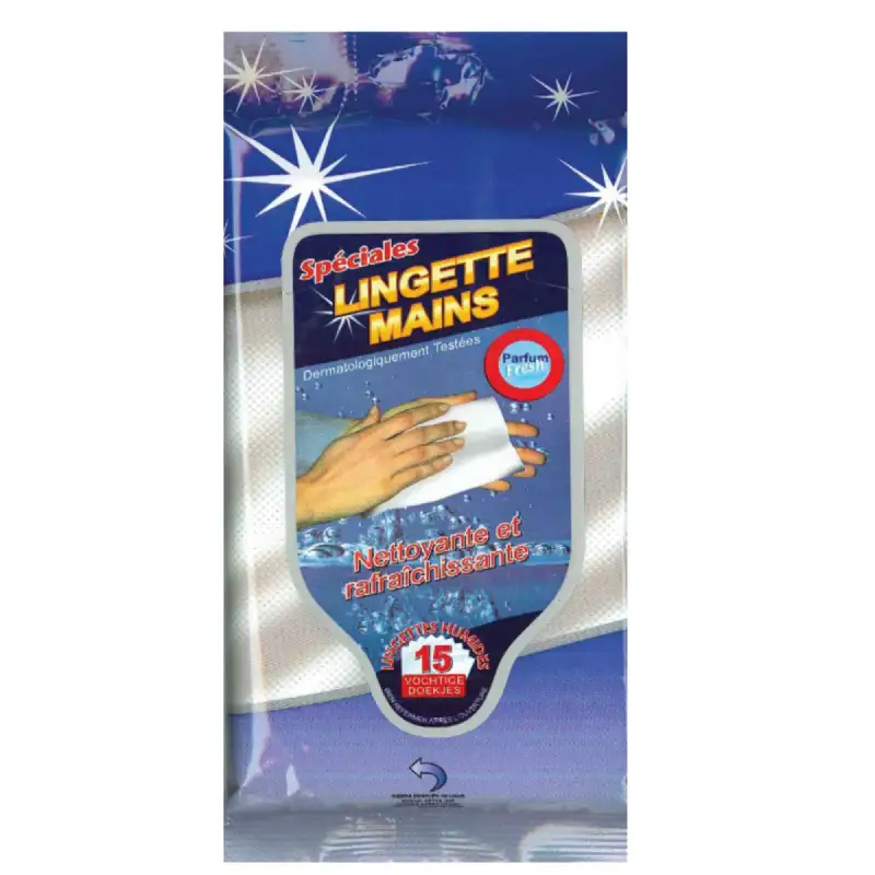 Lingettes Mains Peraline - Nettoyantes