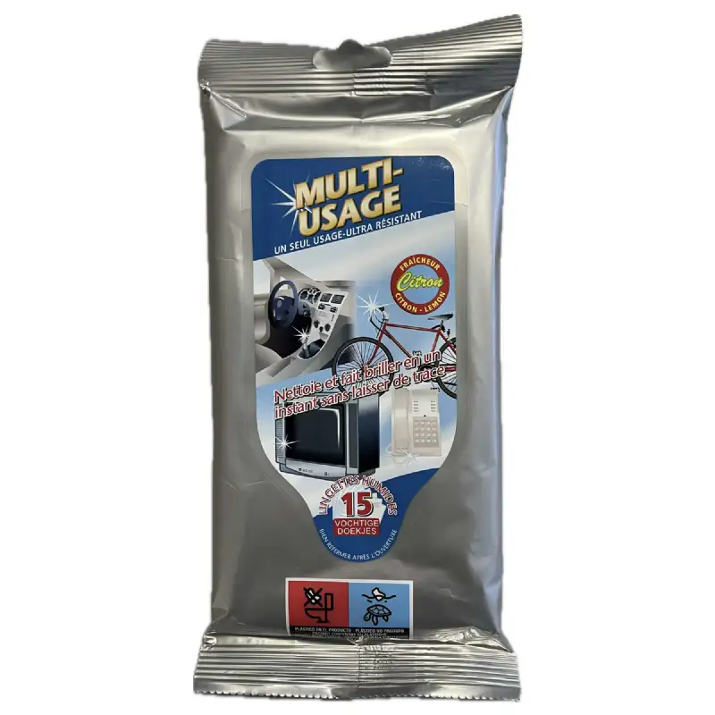 Lingettes Nettoyantes Multi Usages PERALINE