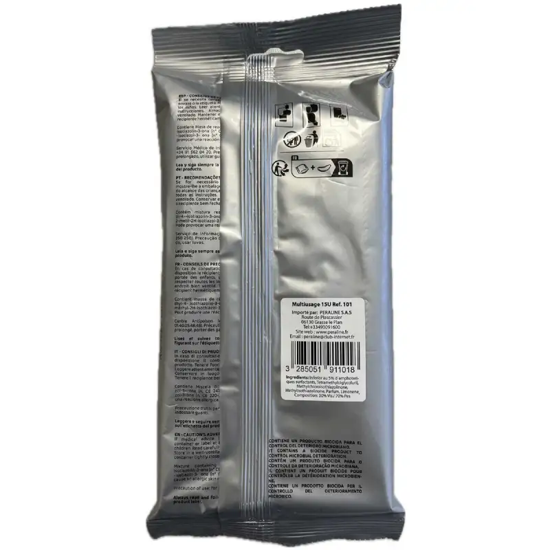 Lingettes Nettoyantes Multi Usages PERALINE