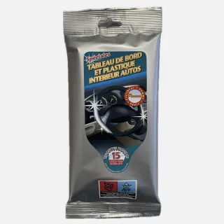 Lingettes Nettoyantes pour Tableau de Bord et Plastique Intérieur Autos - PERALINE