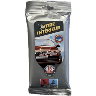 Lingettes Nettoyantes Vitres Intérieures Peraline - 15 Lingettes