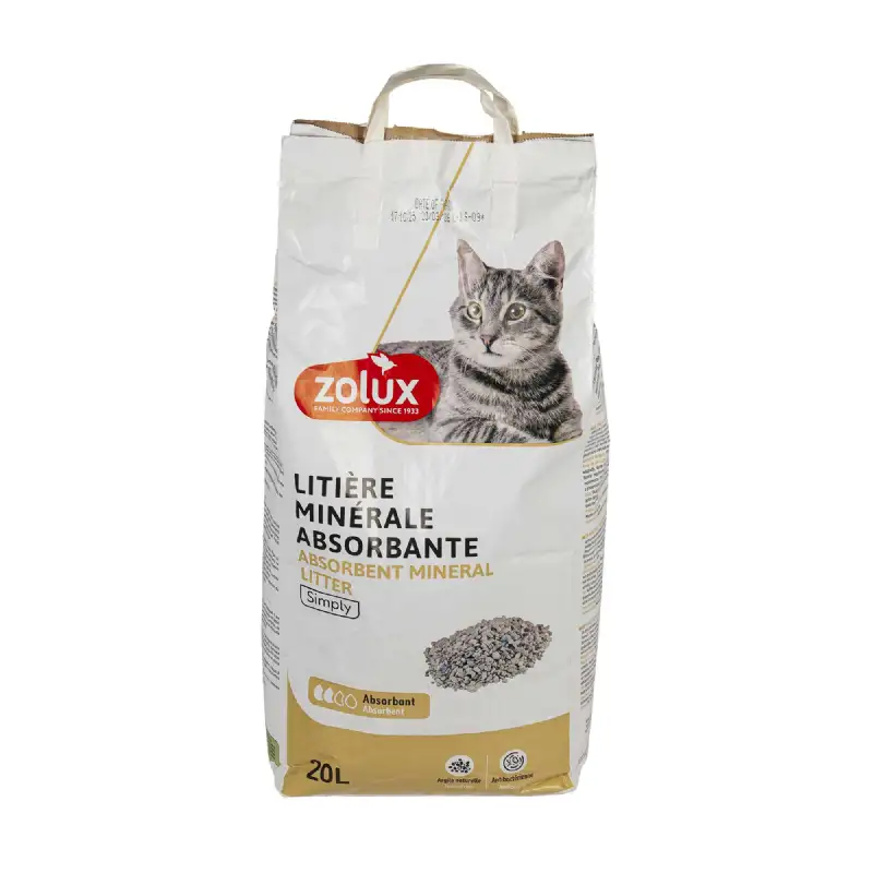 Litière Purecat absorbante parfumée 20L - ZOLUX