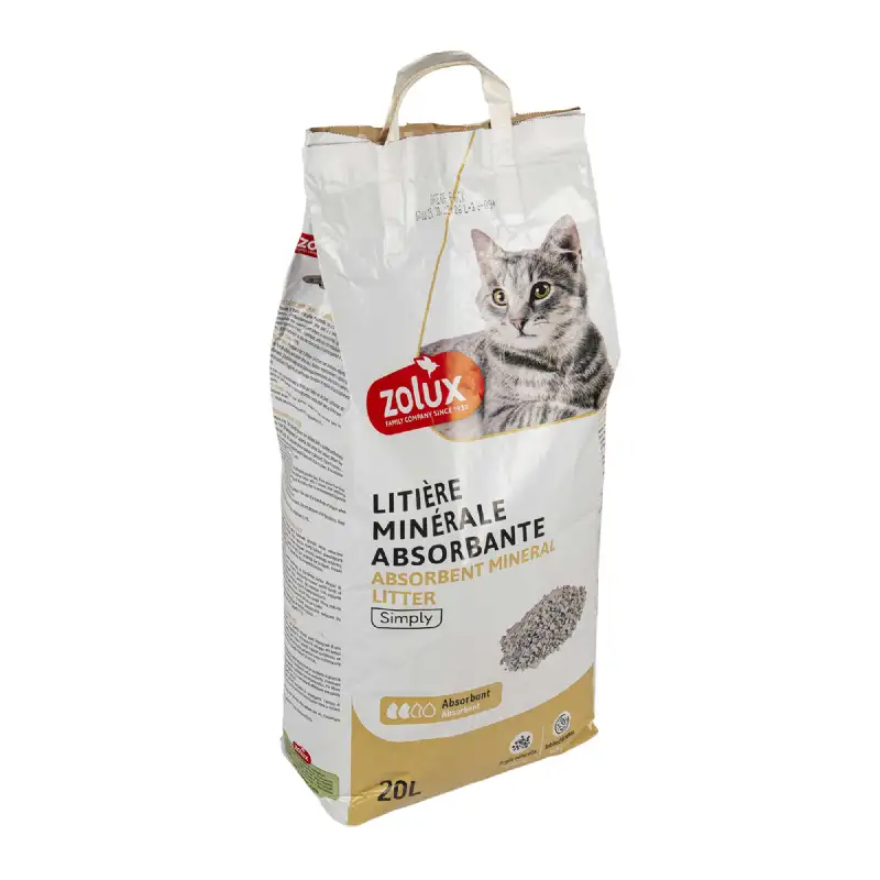 Litière Purecat absorbante parfumée 20L - ZOLUX