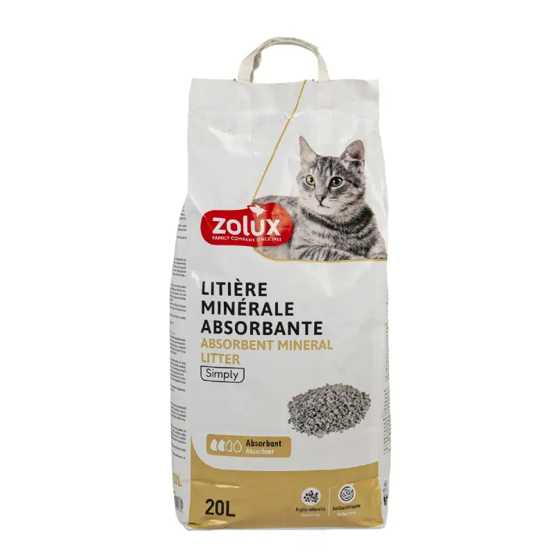 Litière Purecat absorbante parfumée 20L - ZOLUX
