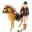 Poupée mannequin Marina et son cheval