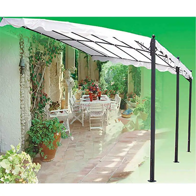Marquise murale 4x3m avec toile de 180g