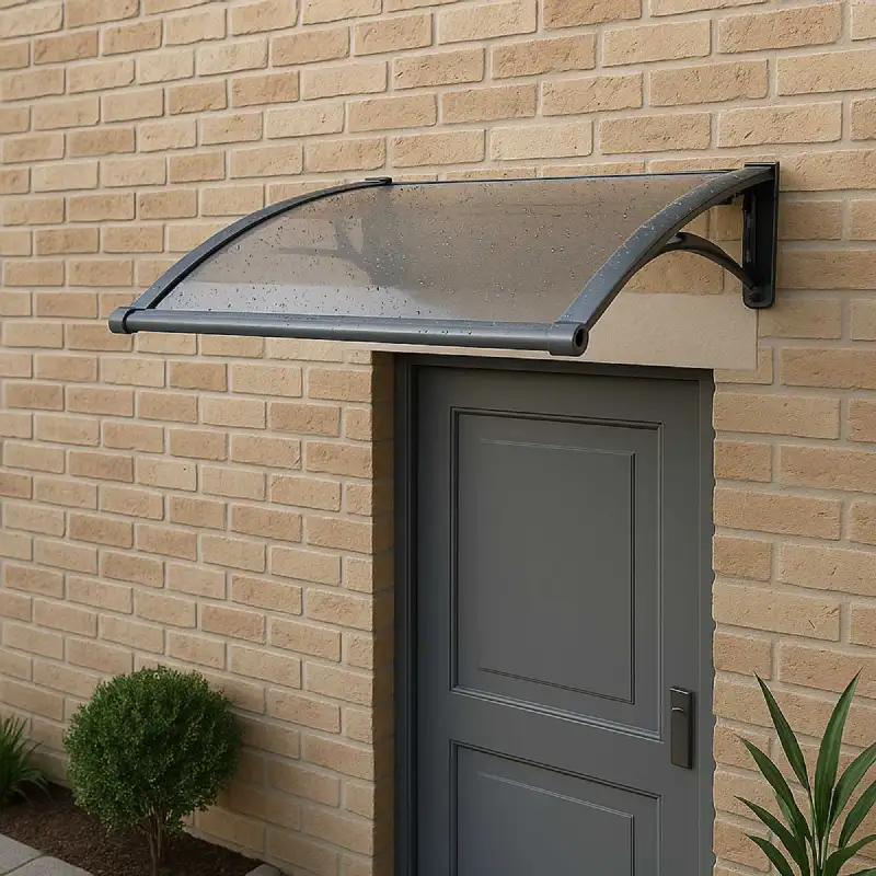 Marquise aluminium et polycarbonate WERKA PRO