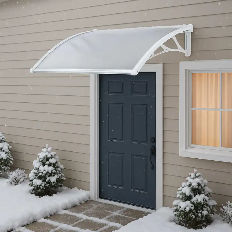 Marquise polycarbonate blanche 80 x120cm WERKA PRO