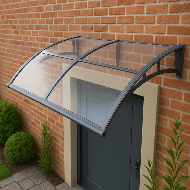 Marquise aluminium et polycarbonate (80x240 cm)  WERKA PRO 