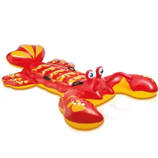 Bouée gonflable homard à chevaucher pour piscine 
