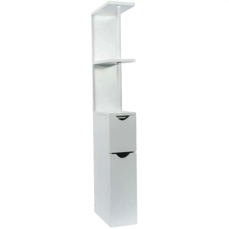 Meuble de rangement WC WERKA PRO blanc 2 tiroirs (h:1,18m)
