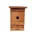 Nichoir à oiseaux en bois massif verni
