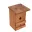 Nichoir à oiseaux en bois massif verni