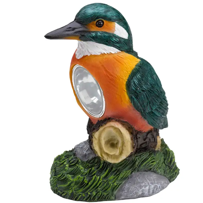 Oiseau solaire 1 led 13x9cm