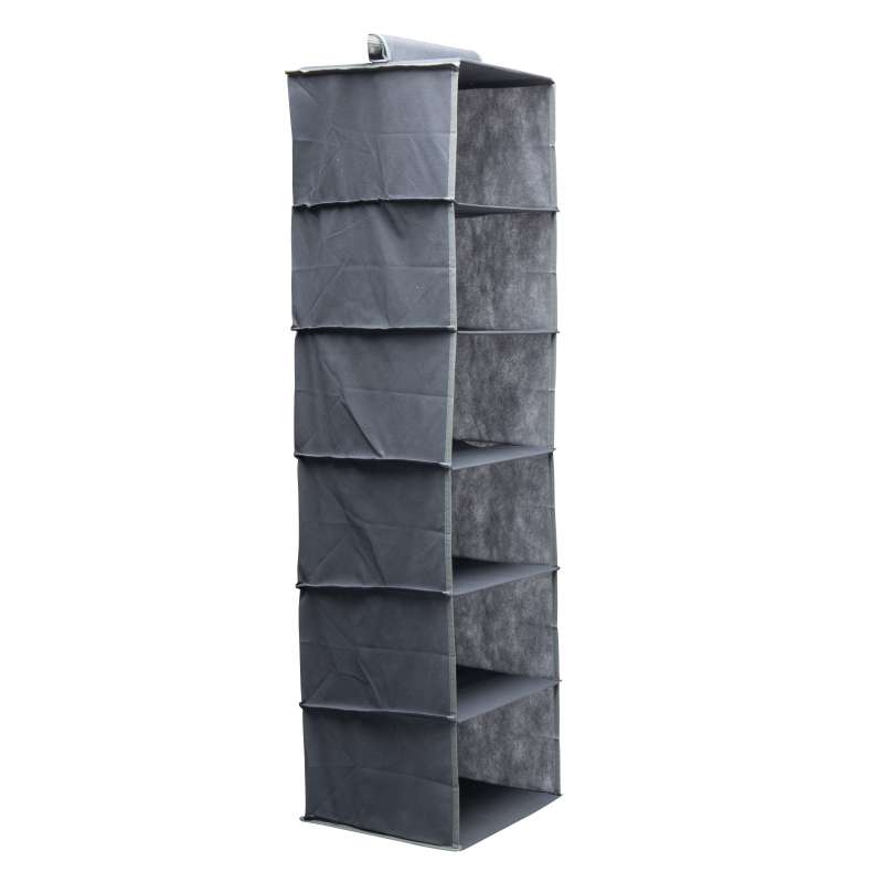 Organisateur vêtements 6 étagères 30x30x120cm