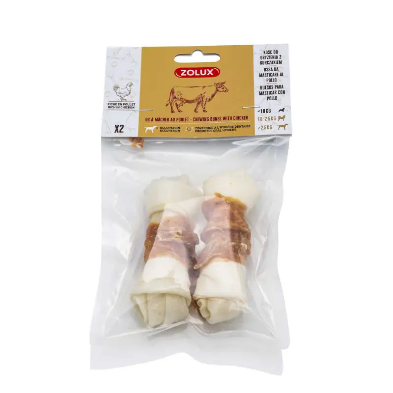 Os à mâcher au poulet Taille S (2 pcs) - ZOLUX 