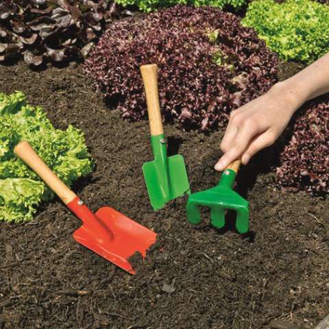Set de 3 outils de jardin pour enfant 