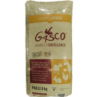 Paille Litière Naturelle pour Animaux - 8 kg