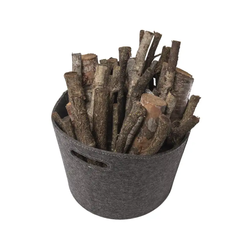 Panier à bûches rond en feutre WERKA PRO