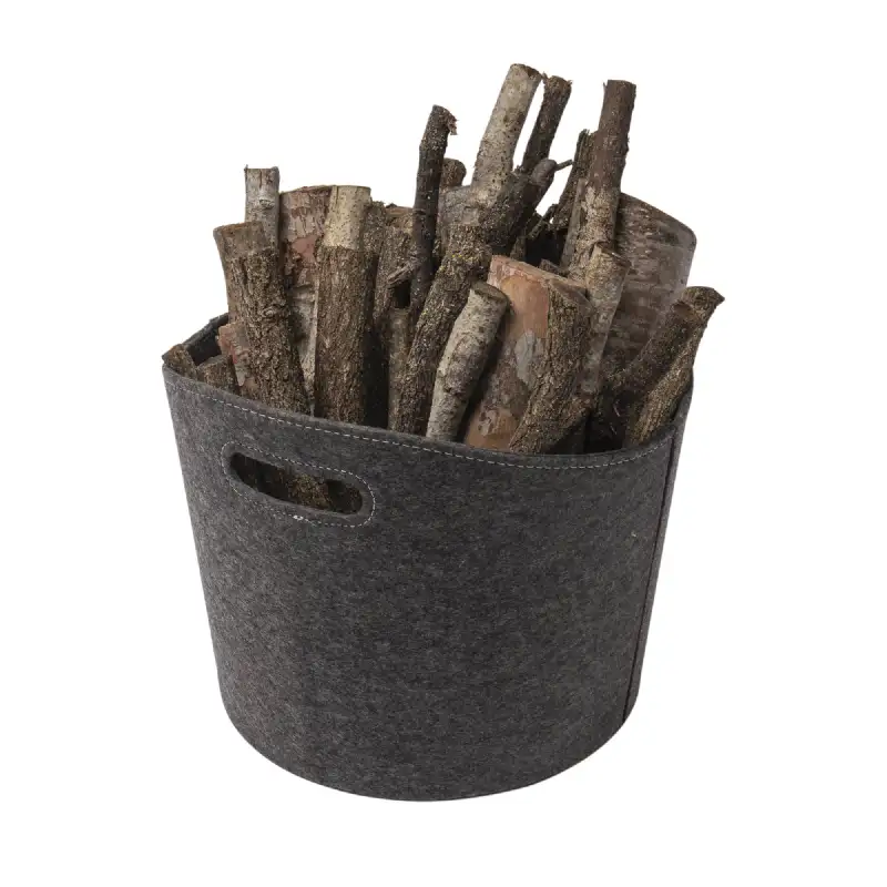 Panier à bûches rond en feutre WERKA PRO