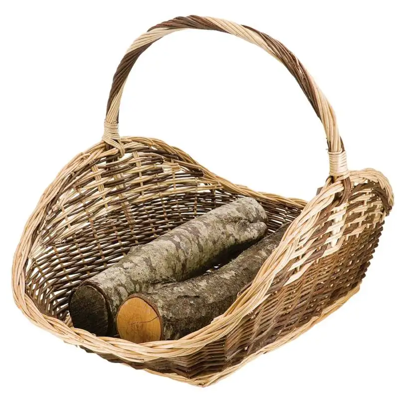 Panier à bûches en osier 67 cm