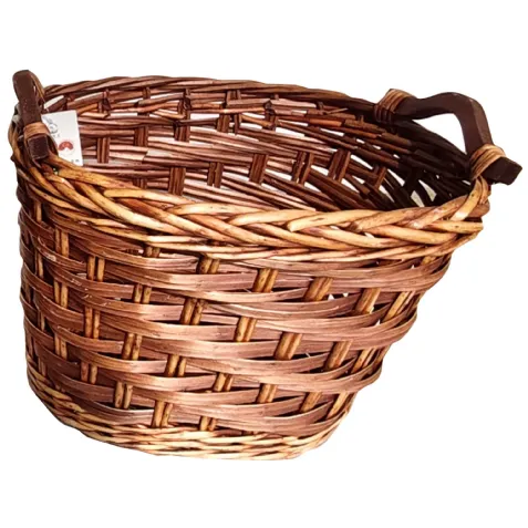 Panier à bûches en osier foncé WERKA PRO