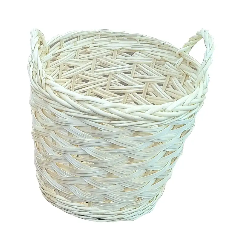 Panier à bûches en osier clair - WERKAPRO