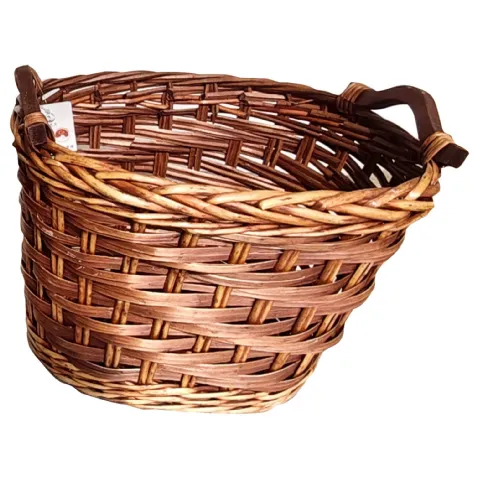 Panier à bûches en osier foncé WERKA PRO