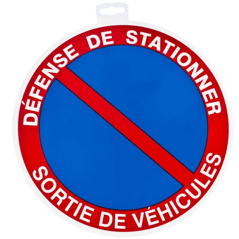 Panneau défense de stationner 30cm
