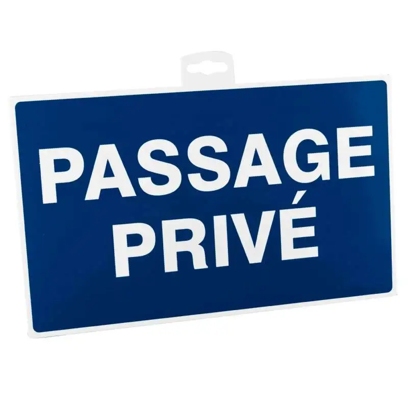 Panneau passage privé 33x22cm