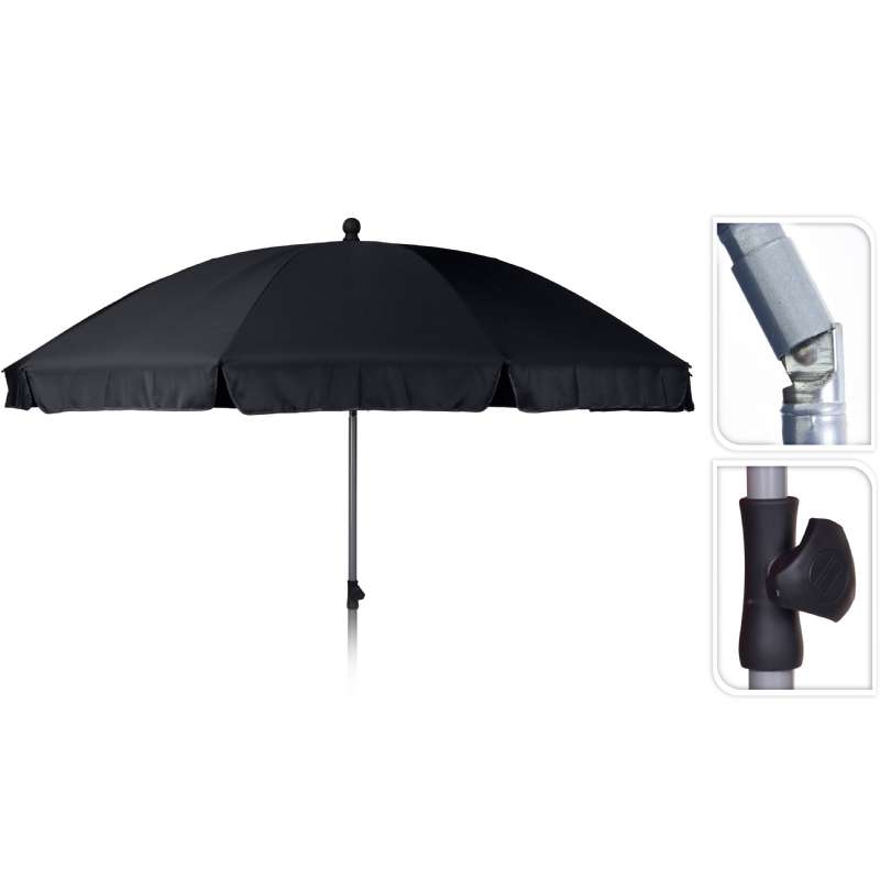 Parasol de jardin (ø2.50M-H2.25M) anthracite