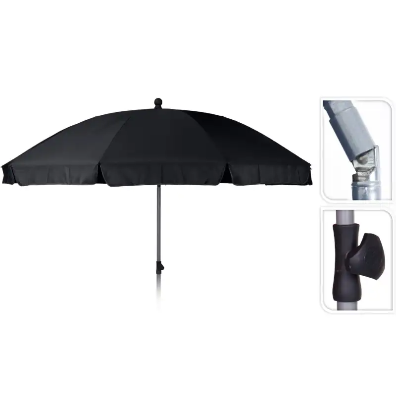 Parasol de jardin (ø2.50M-H2.25M) anthracite