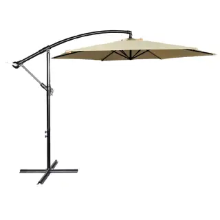 Parasol Déporté Crème Ø 3m - WERKA PRO