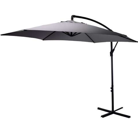 Parasol déporté d300cm anthracite - Ambiance - 69,99€ Parasol déporté d300cm anthracite