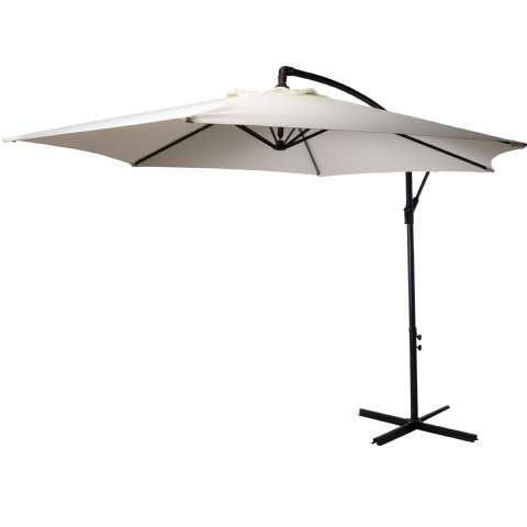 Parasol déporté d300cm crème - Ambiance - 69,99€ Parasol déporté d300cm crème