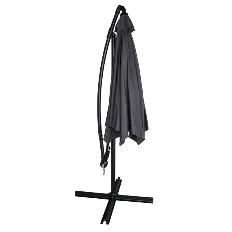Parasol déporté gris anthracite WERKA PRO