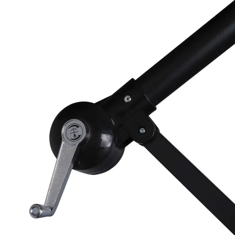 Parasol déporté gris anthracite WERKA PRO
