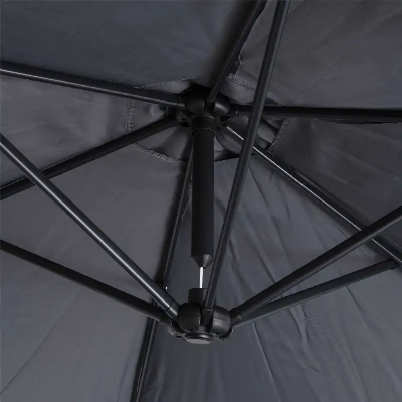 Parasol déporté gris anthracite WERKA PRO