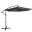 Parasol déporté gris anthracite WERKA PRO