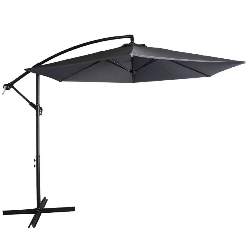 Parasol déporté gris anthracite WERKA PRO