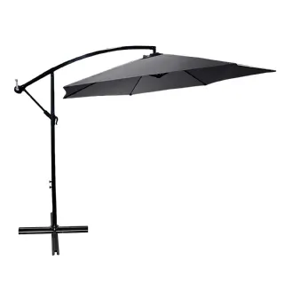 Parasol déporté gris anthracite WERKA PRO