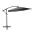 Parasol déporté gris anthracite WERKA PRO