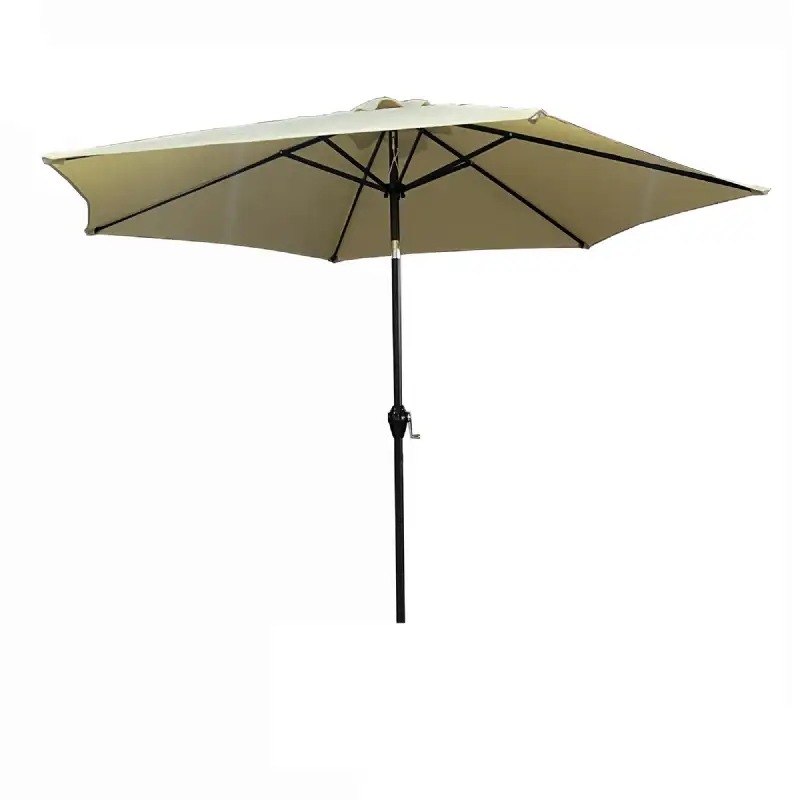 Parasol Droit Ø2,7 m crème - WERKA PRO