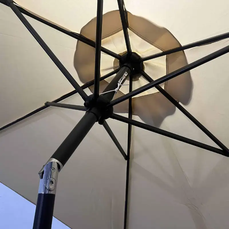Parasol Droit Ø2,7 m crème - WERKA PRO