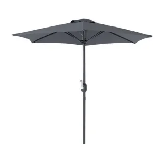 Parasol Droit WERKA PRO - Gris Anthracite Ø 2m