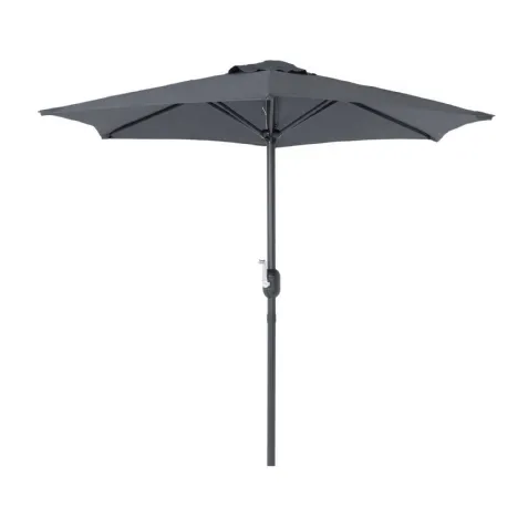 Parasol Droit WERKA PRO - Gris Anthracite Ø 2m