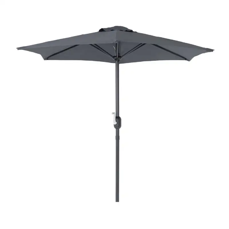 Parasol Droit WERKA PRO - Gris Anthracite Ø 2m